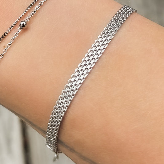 Pulsera Sidonie de plata de ley