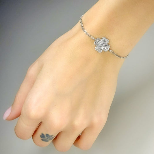 Pulsera Niamh de plata de ley