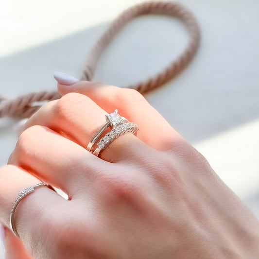 Anillo Raya de plata de ley