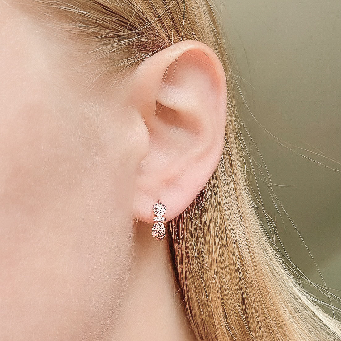 Pendientes Aimee de plata de ley