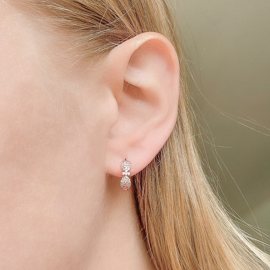 Pendientes Aimee de plata de ley
