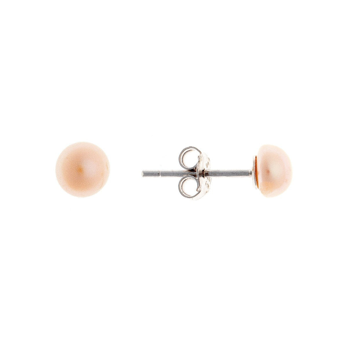 Pendientes de perlas de plata de ley