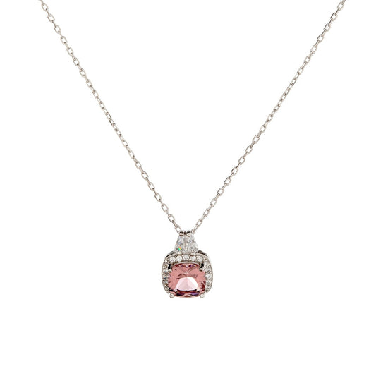 Collar de circonitas cúbicas de plata de ley