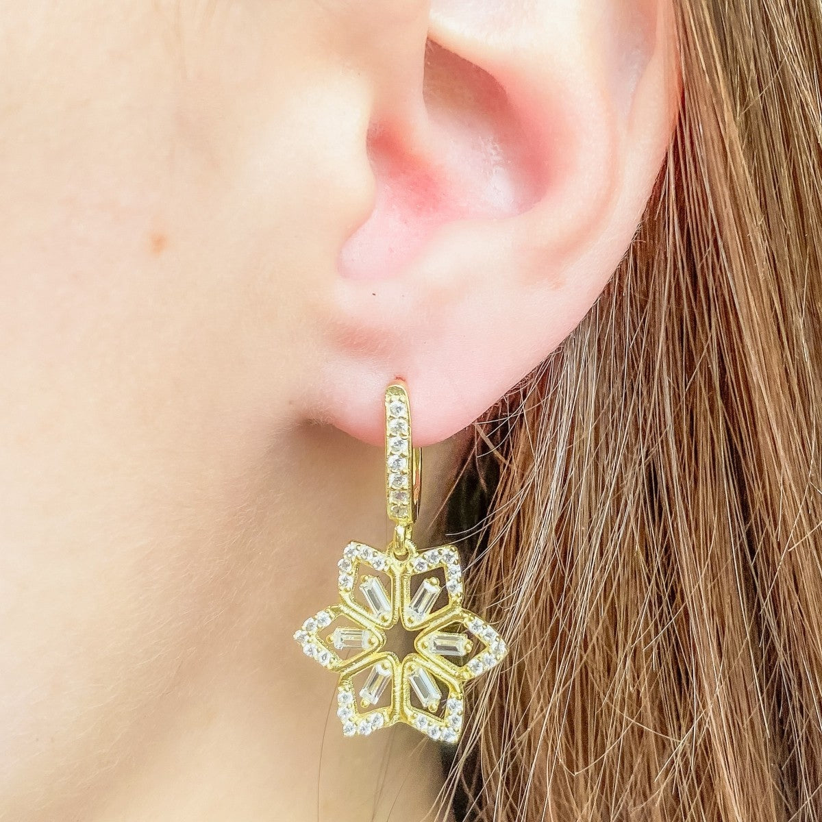Pendientes Zahara de plata de ley
