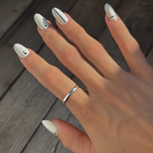 Anillo clásico de plata de ley de 3 mm