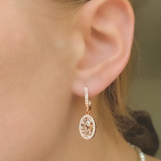 Pendientes Margaux de plata de ley