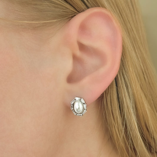 Pendientes Nerina de plata de ley