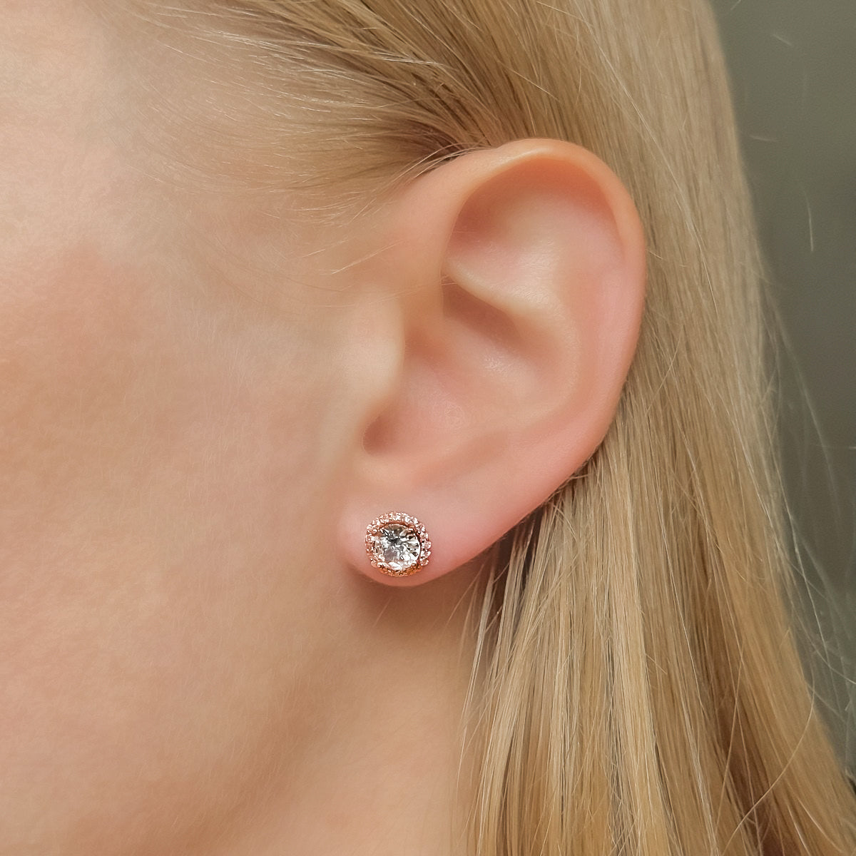 Pendientes de plata de ley Soleste