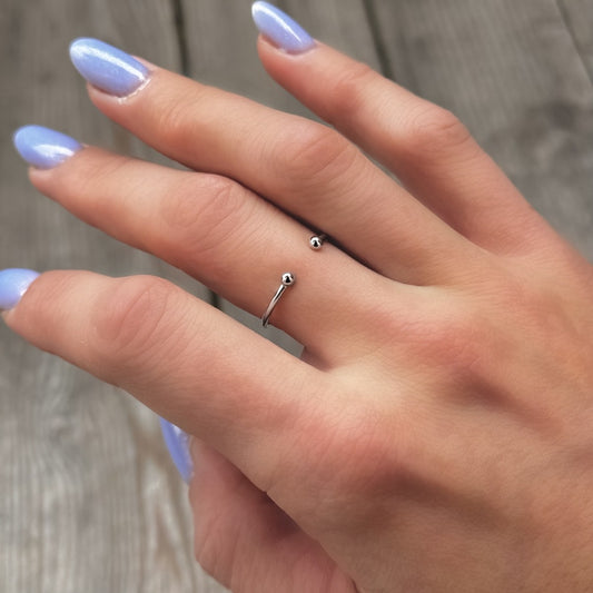 Anillo Ella de plata de ley
