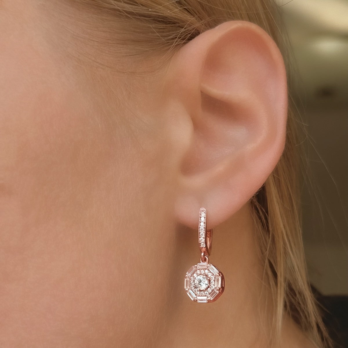 Pendientes Jacqueline de plata de ley