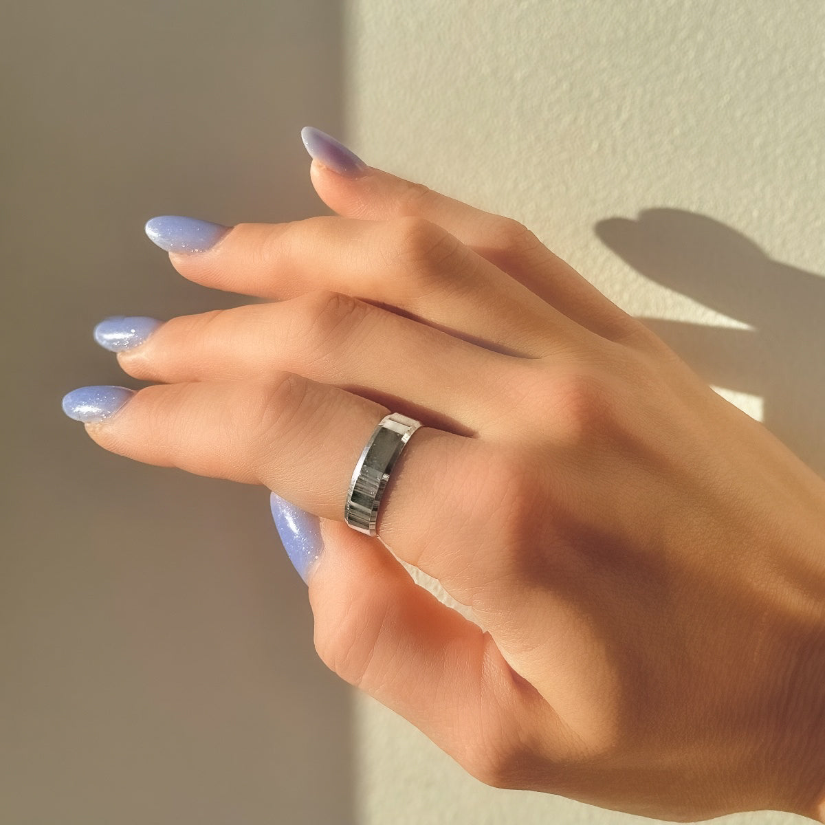 Gloria – Anillo ancho de plata de ley de 6 mm