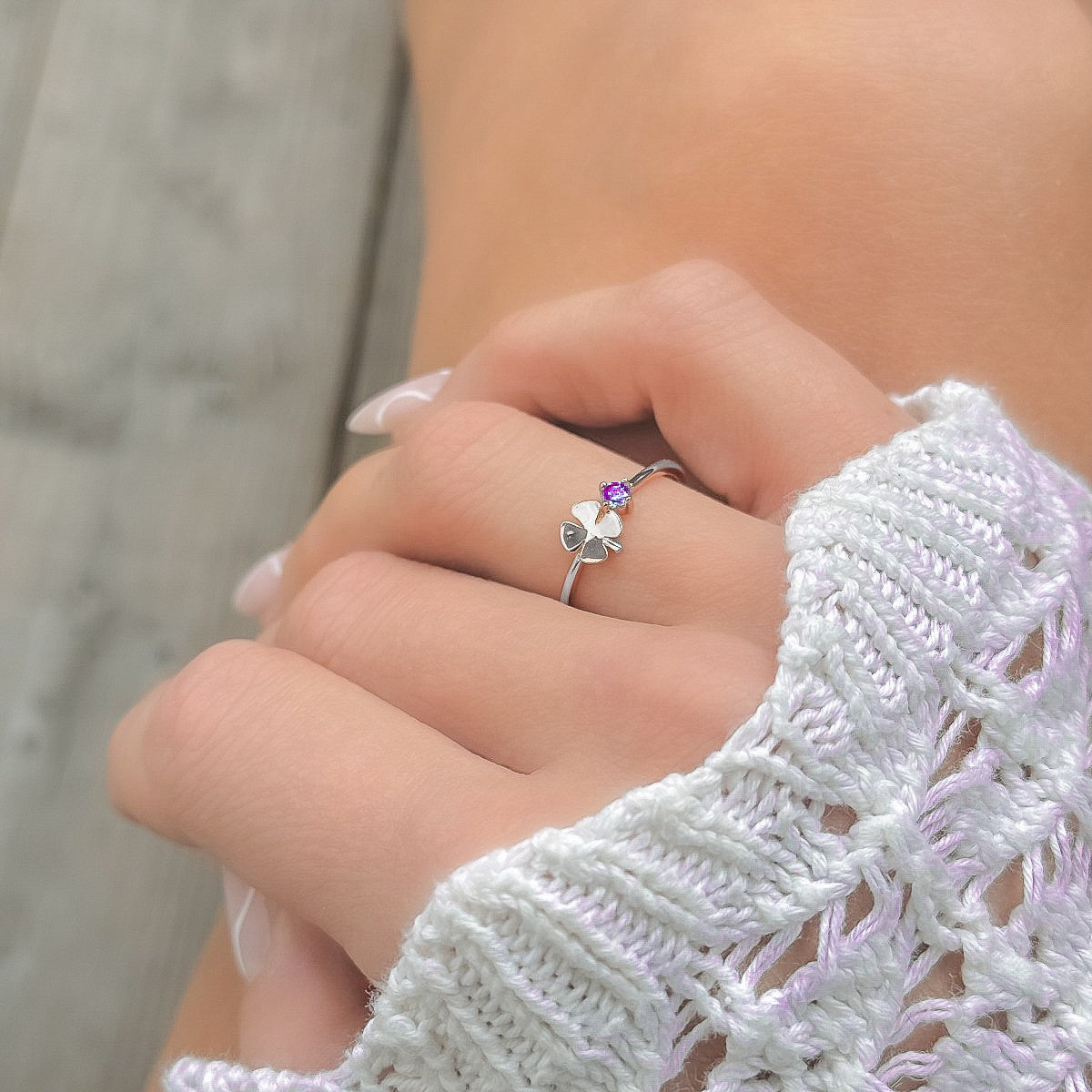 Anillo Fionnuala de plata de ley