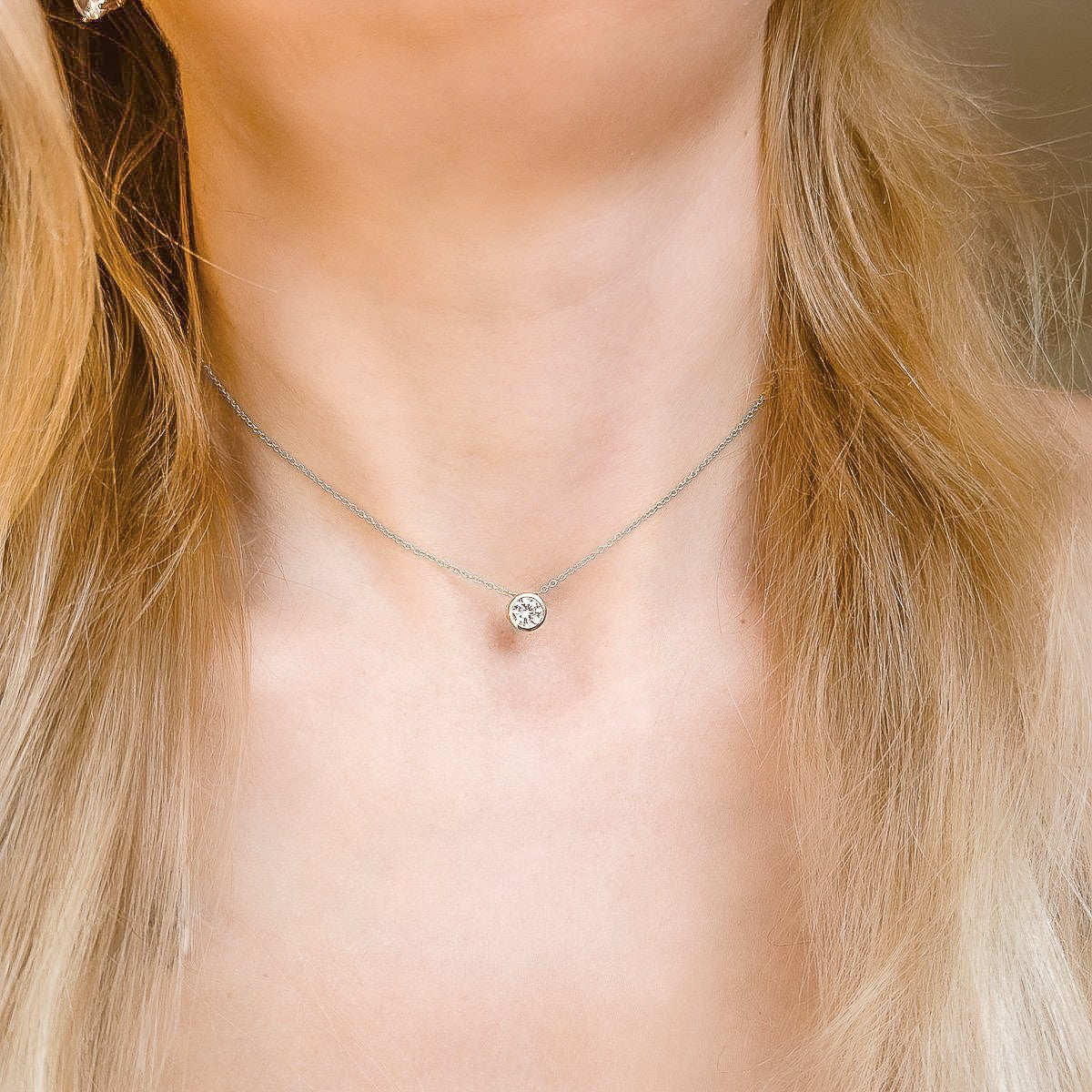 Collar Roserta de plata de ley