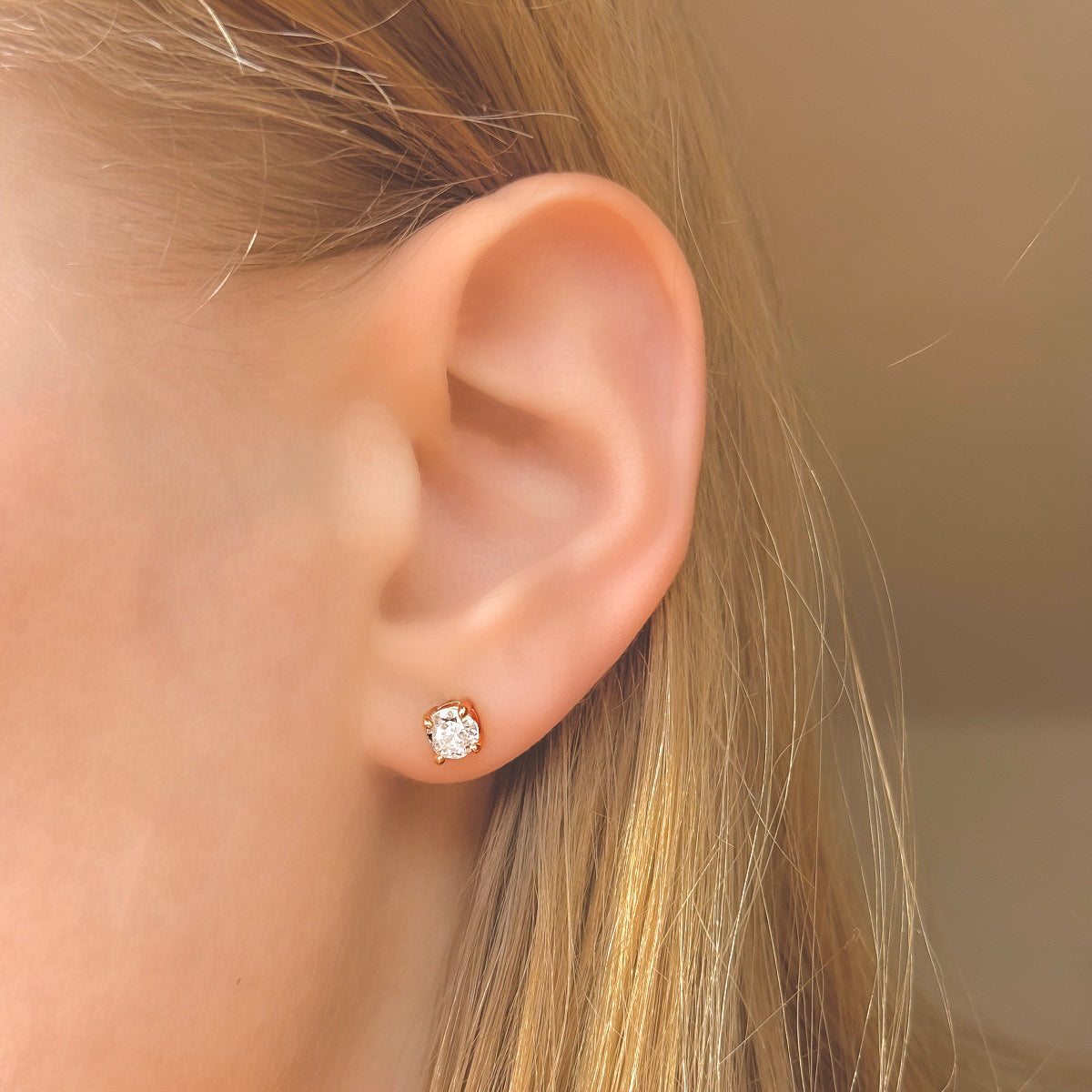 Pendientes Élise de plata de ley de 2-8 mm