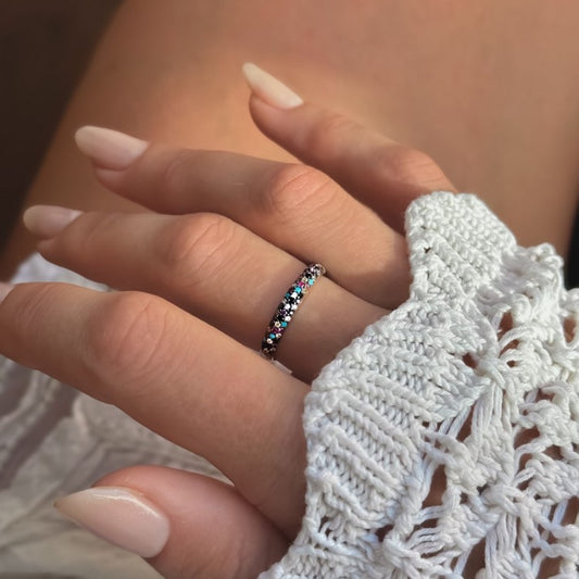 Anillo Aoibhe de plata de ley