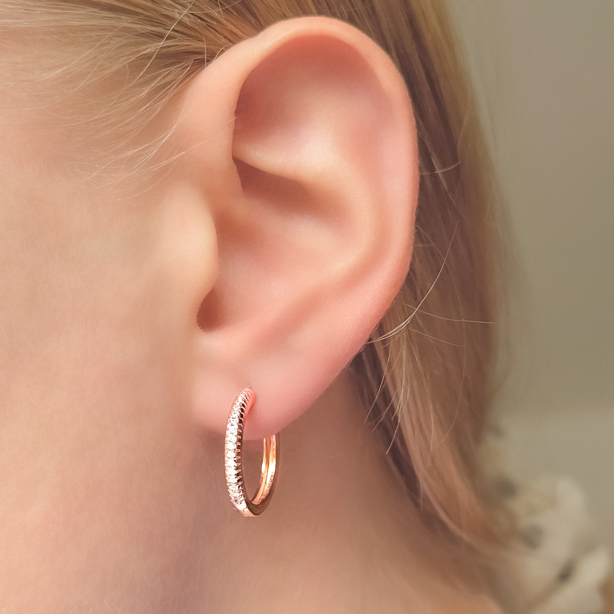 Anele – Pendientes de aro de plata de ley de 12-20 mm