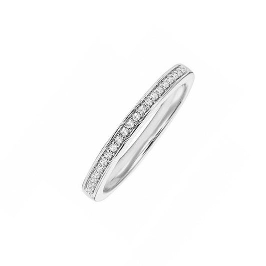 Anillo de plata de ley con circonita cúbica