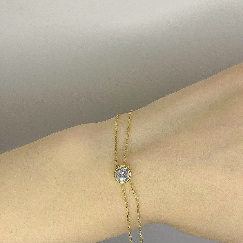Pulsera Rin de plata de ley