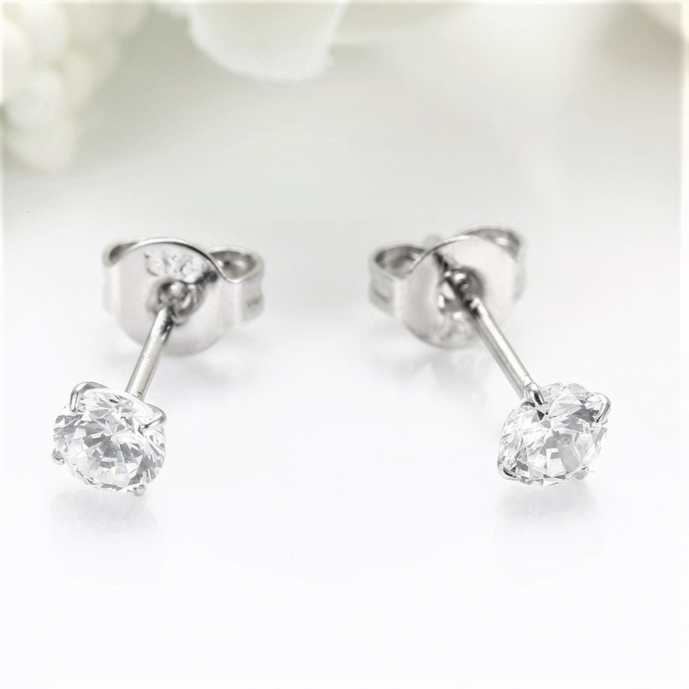 Pendientes Alix de plata de ley de 3-7 mm
