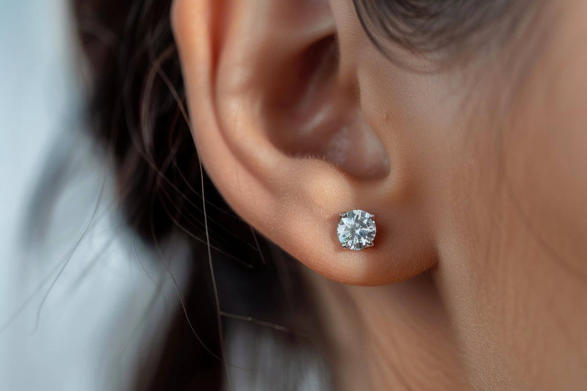Pendientes Alix de plata de ley de 3-7 mm
