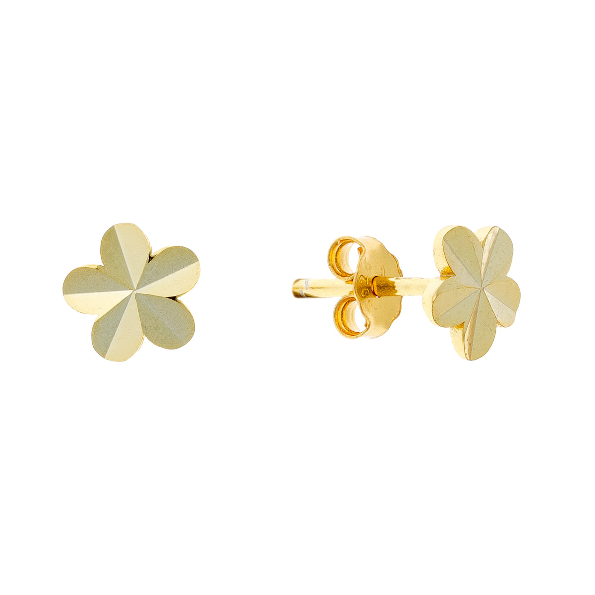 Pendientes de flores de plata de ley