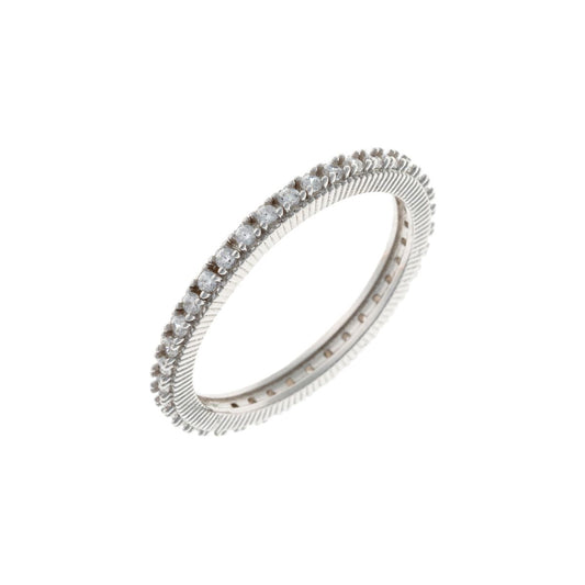 Anillo de plata de ley con circonita cúbica
