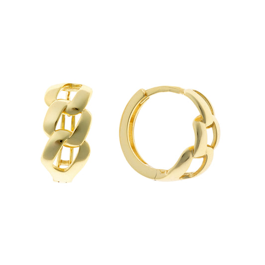 Aros de cadena Deirdre de plata de ley
