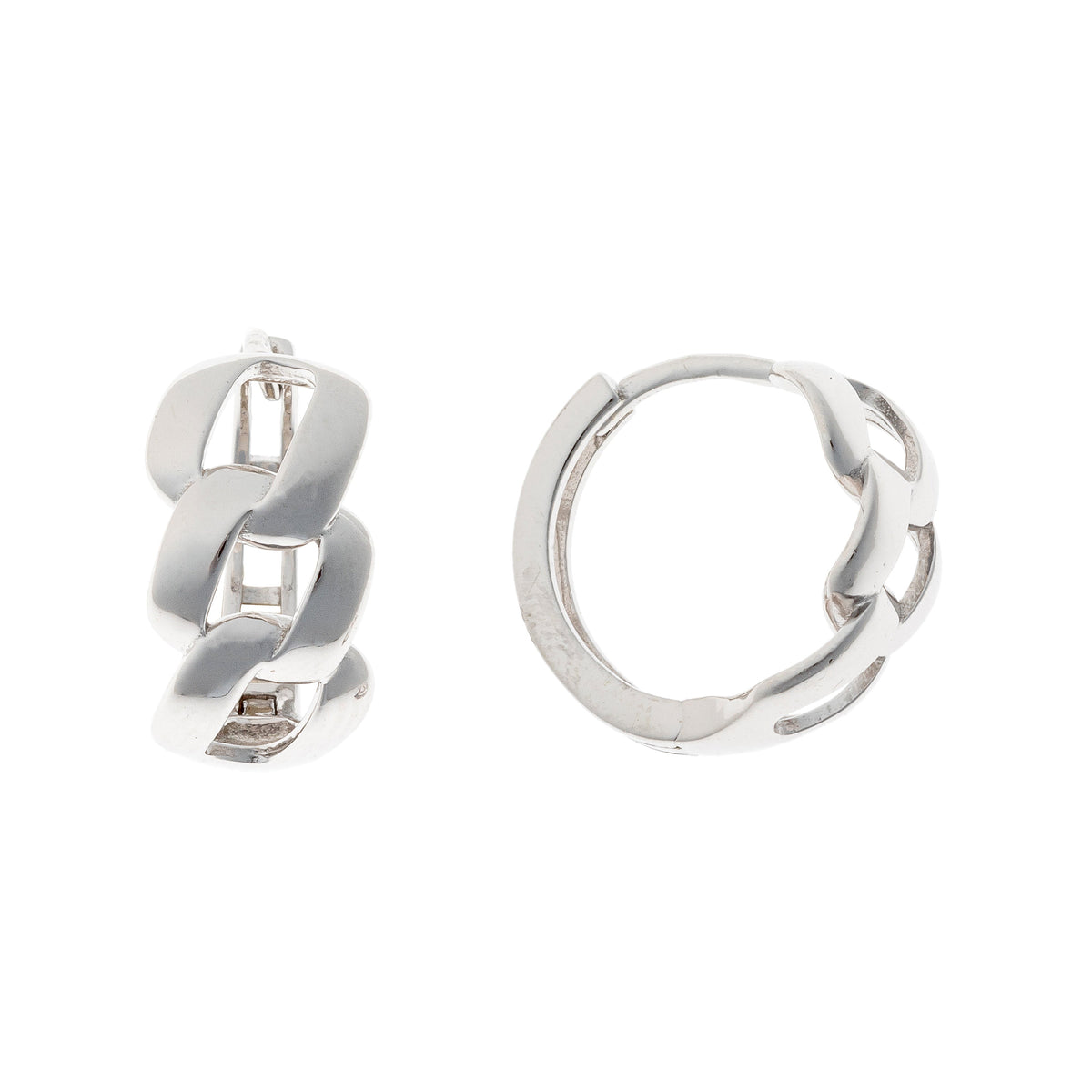 Aros de cadena Deirdre de plata de ley