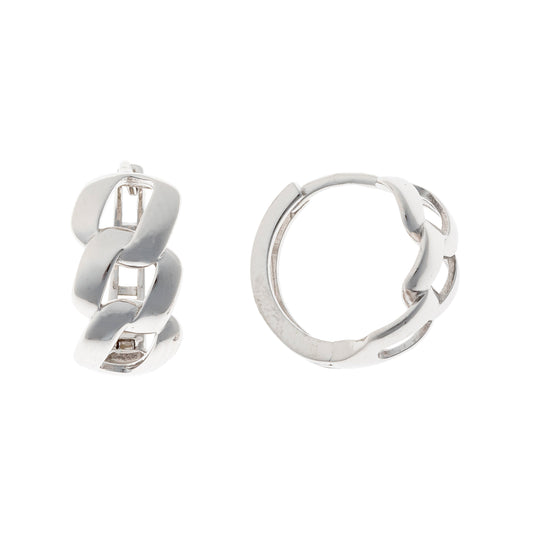 Aros de cadena Deirdre de plata de ley