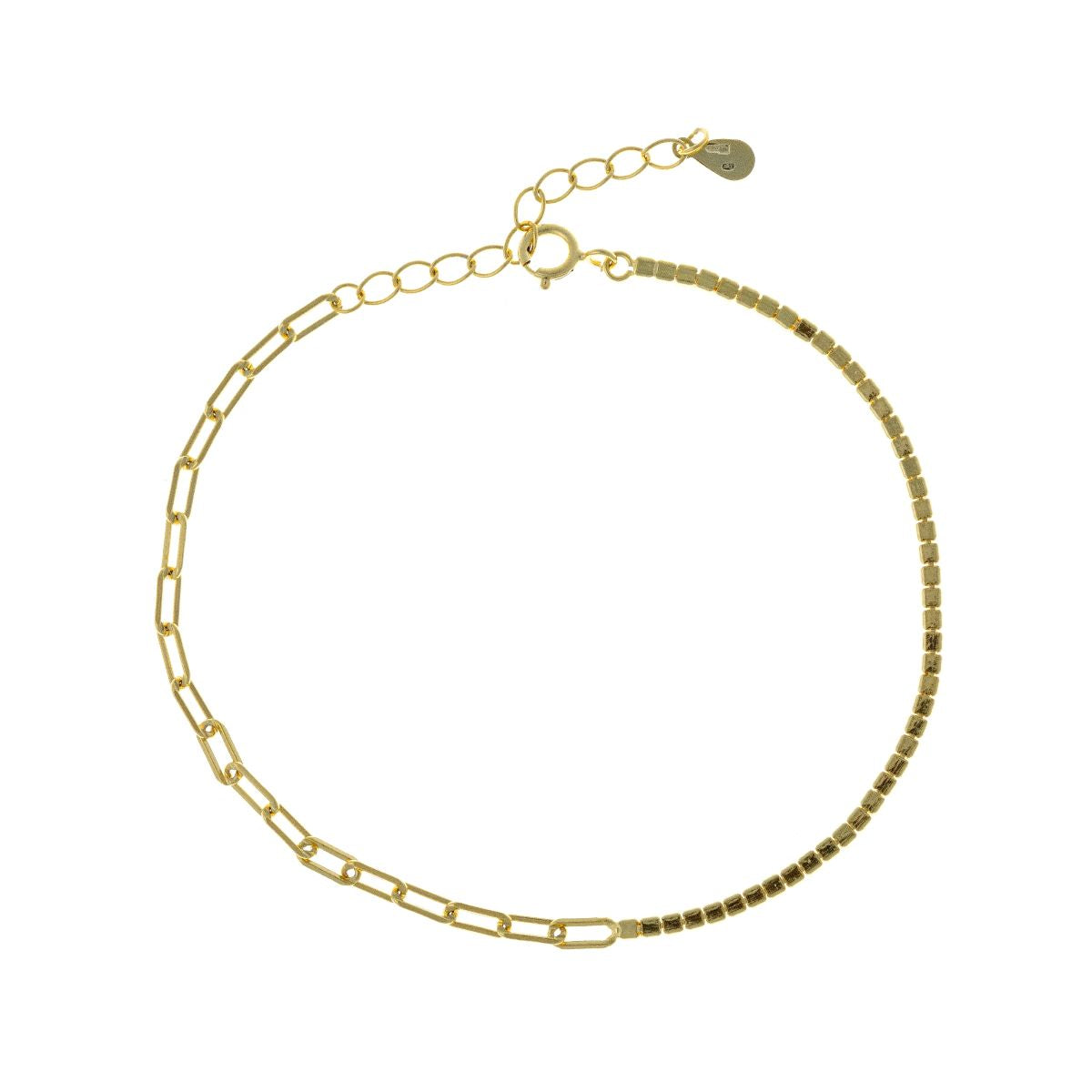 Pulsera de tenis y Forzatina en plata de ley