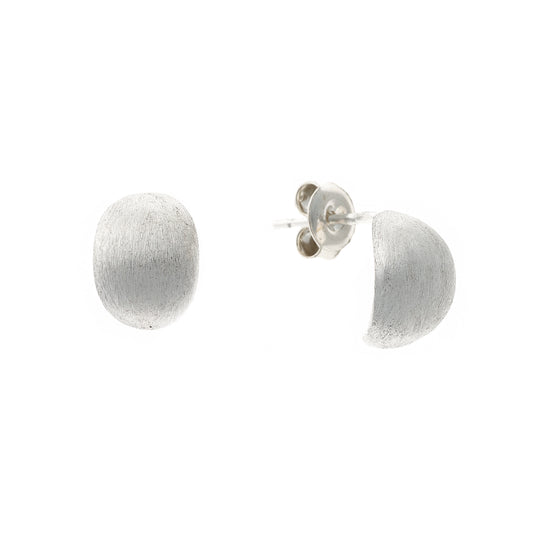 Pendientes de plata de ley mate