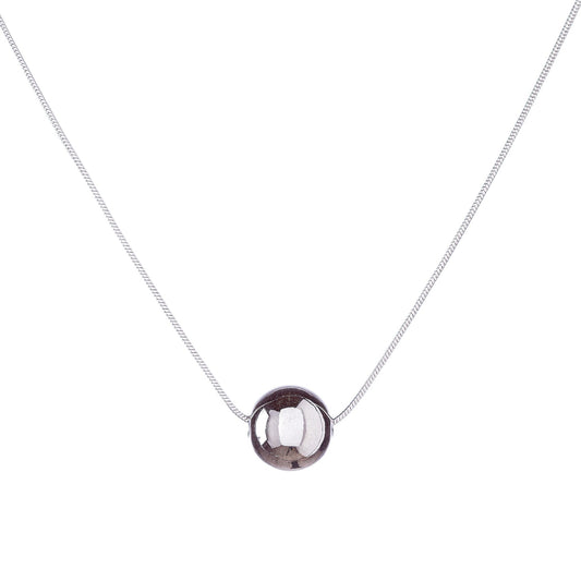 Collar de cuentas de plata esterlina