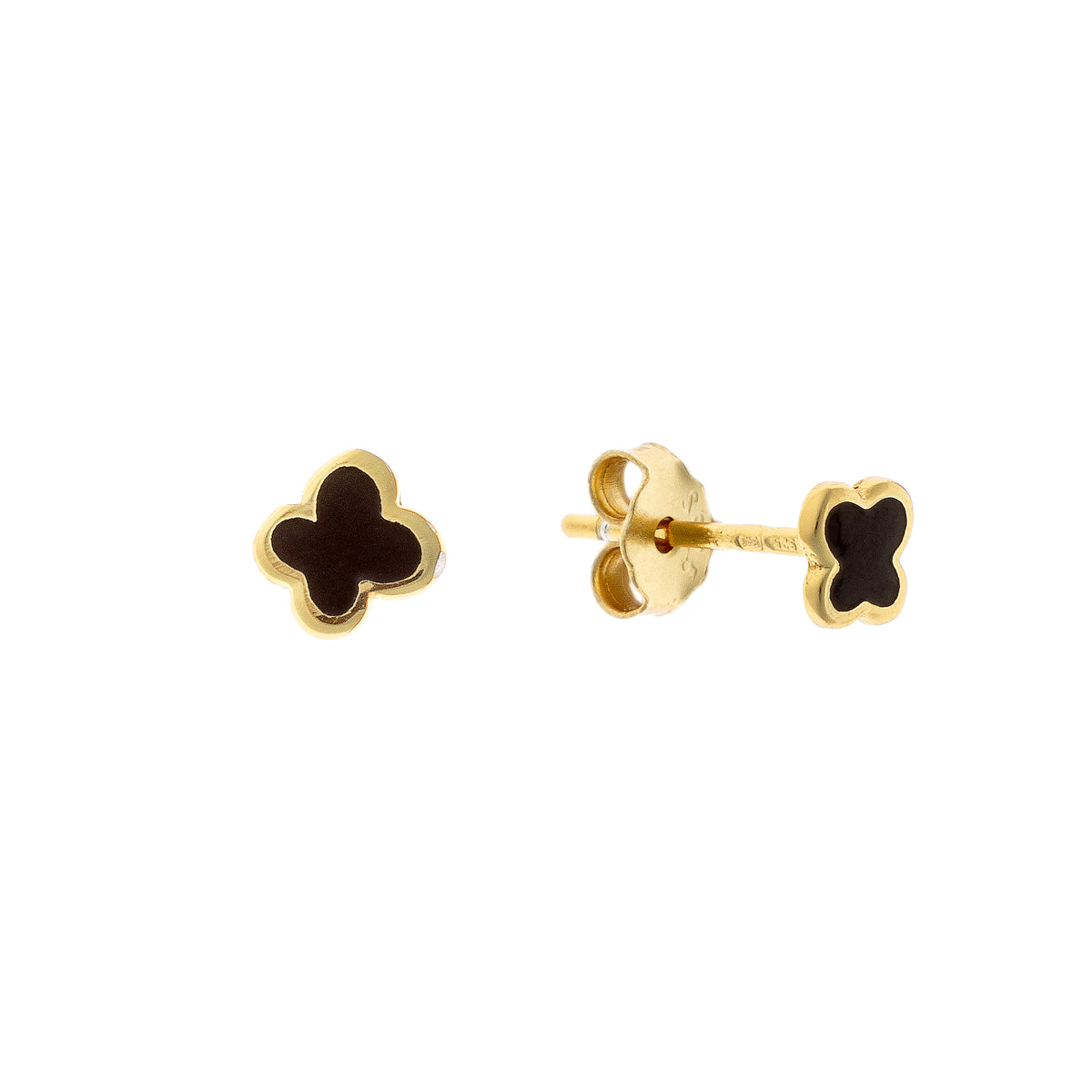 Pendientes de plata de ley esmaltados con mariposas