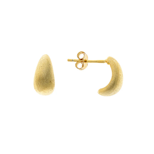 Pendientes de plata de ley mate