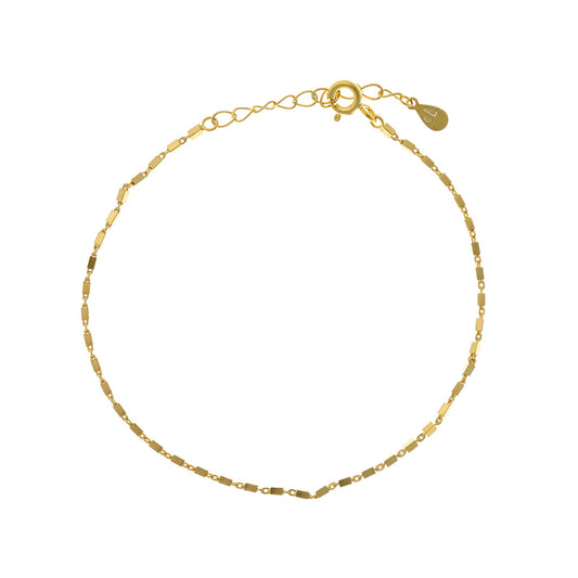 Pulsera minimalista de plata de ley
