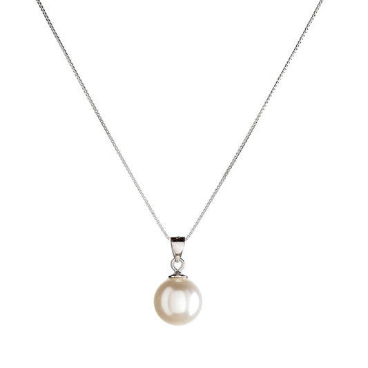 Collar de perlas de plata de ley