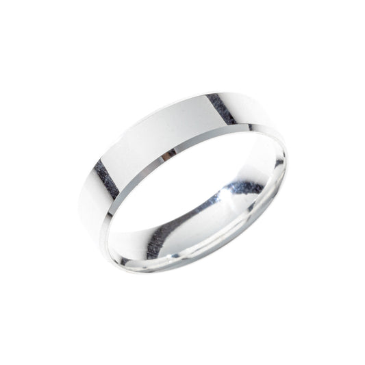 Gloria – Anillo ancho de plata de ley de 6 mm