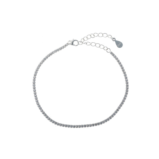 Pulsera de tenis de plata de ley