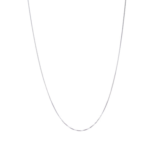 Collar de cadena "Box" de plata de ley