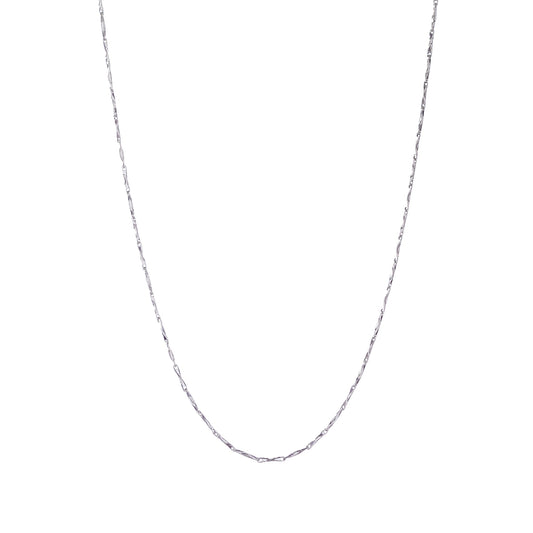 Collar de cadena de plata de ley "lingote"