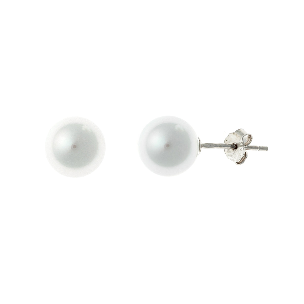 Pendientes de plata de ley con perlas de 5 a 10 mm