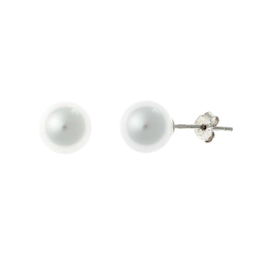 Pendientes de plata de ley con perlas de 5 a 10 mm