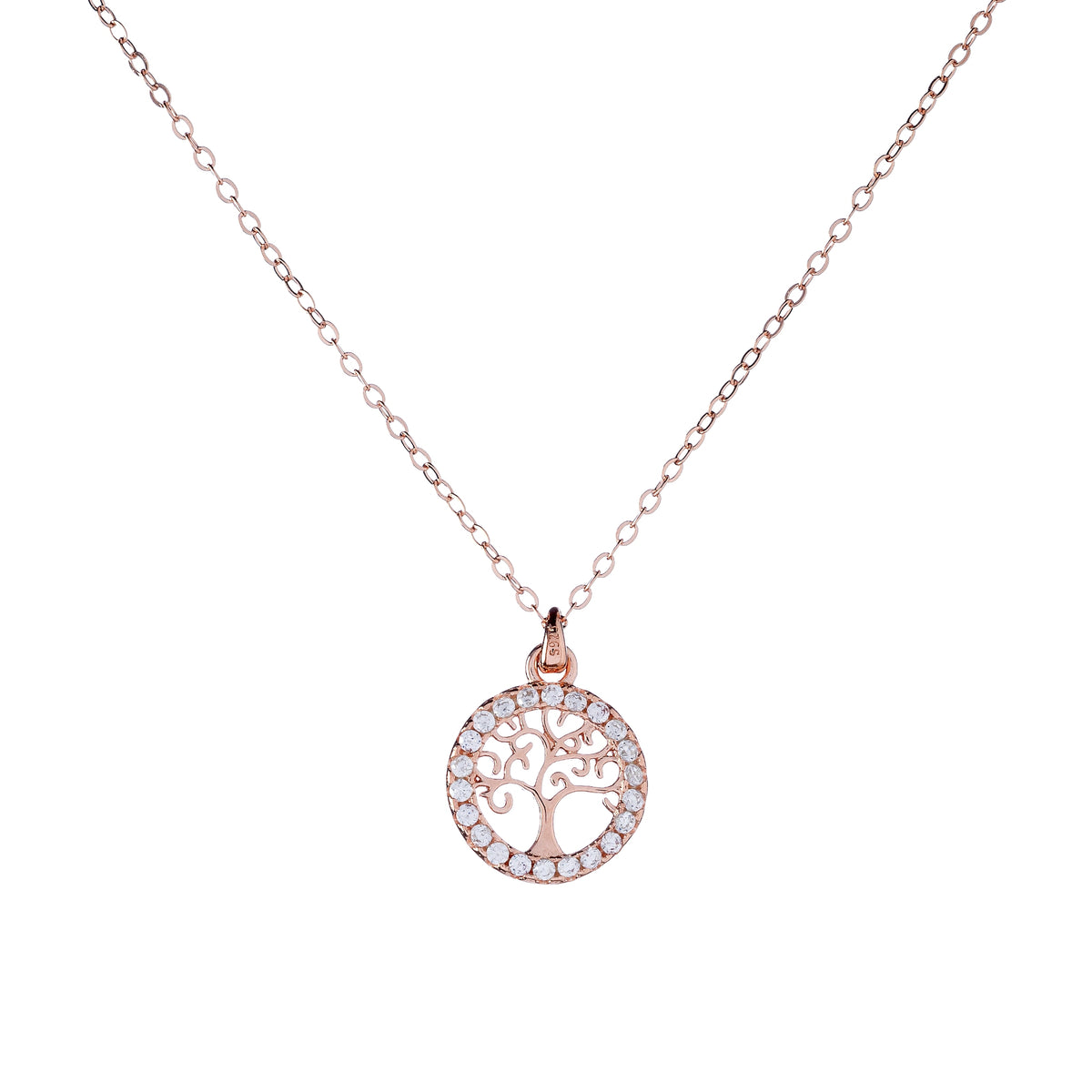 Collar de plata de ley Árbol de la Vida