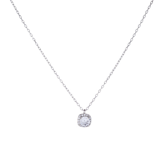 Collar de plata de ley con circonitas