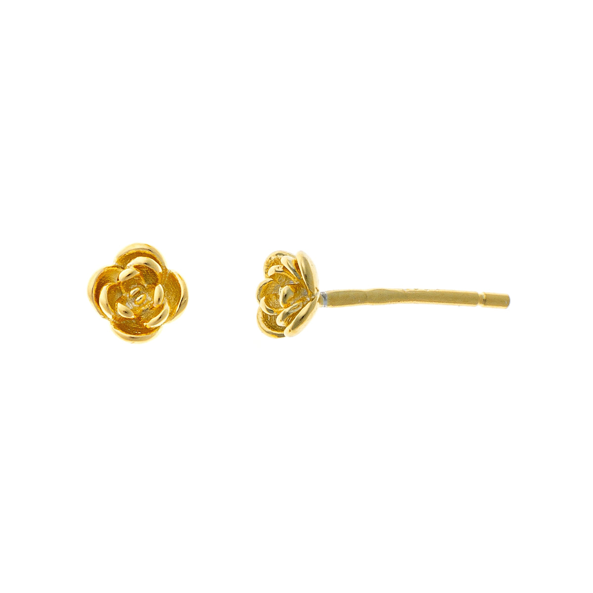 Pendientes de flores de plata de ley