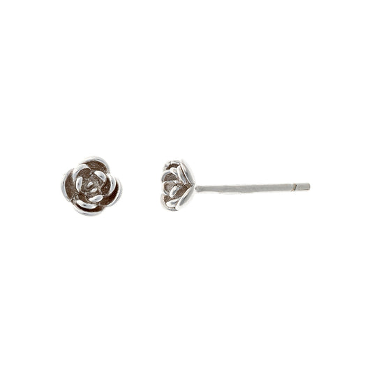Pendientes de flores de plata de ley
