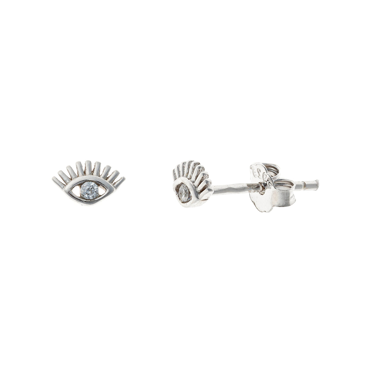 Pendientes de plata de ley Eye Glow