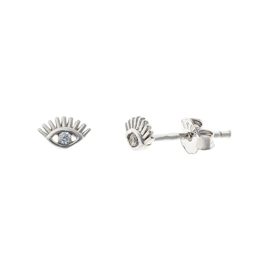 Pendientes de plata de ley Eye Glow