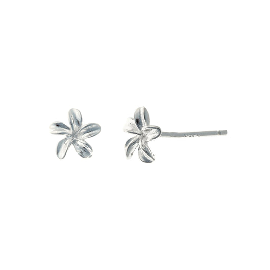 Pendientes de flores de plata de ley