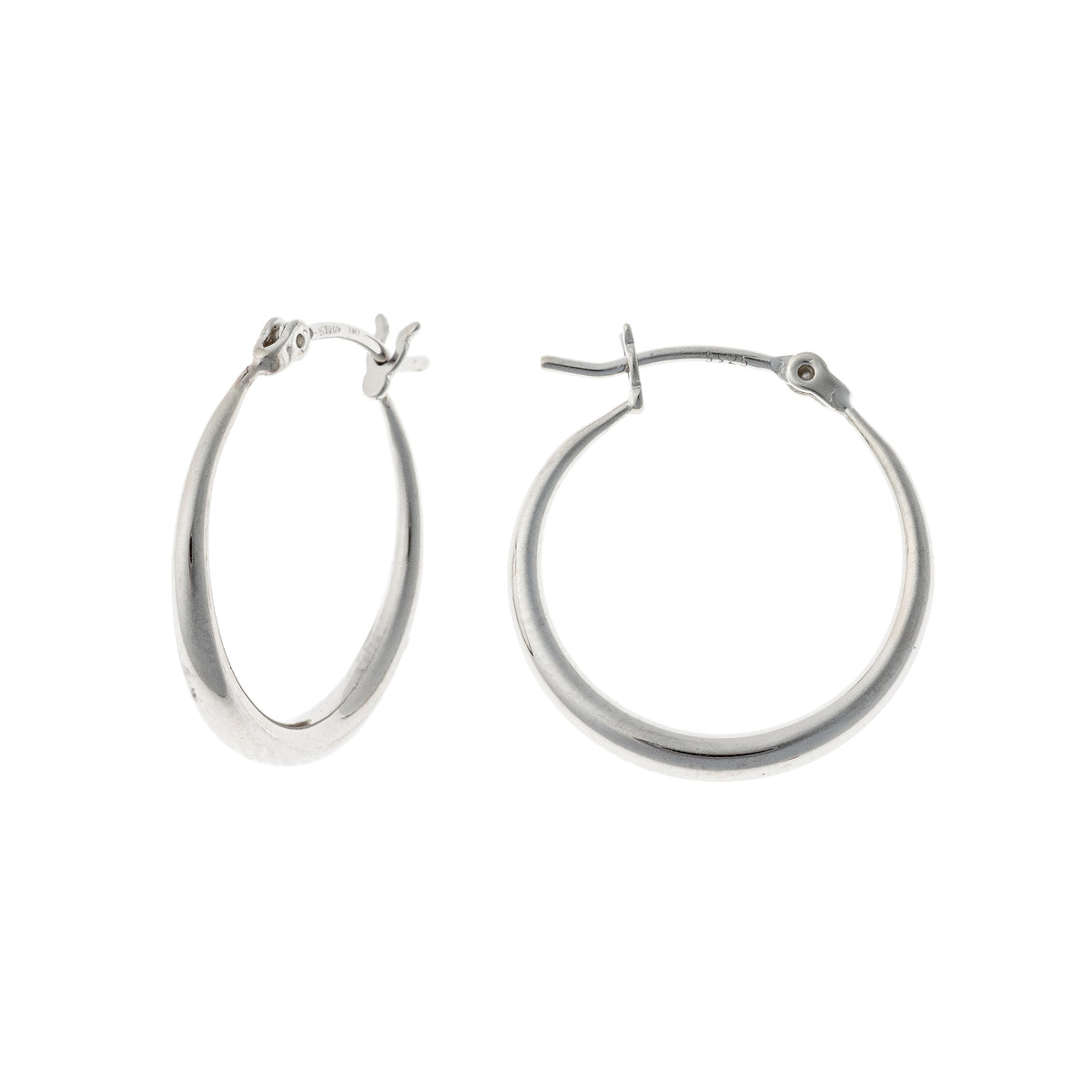 Aros con candado inglés en plata de ley